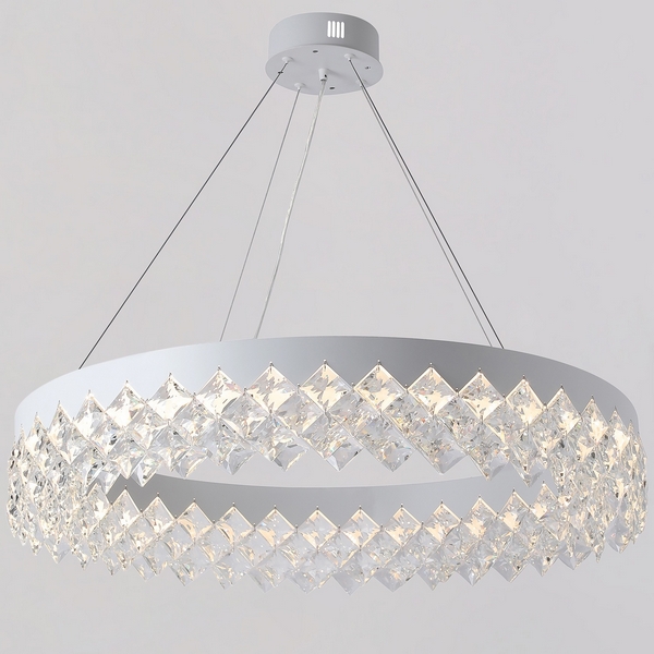 

Подвесная люстра светодиодная хрустальная с регулировкой цветовой температуры и яркости ILLUMICO IL5200-800PZF-25 WT ELITE, Белый;прозрачный, IL5200-800PZF-25 WT ELITE
