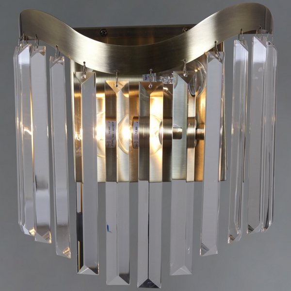 

Бра хрустальное ILLUMICO IL3475-2WSQ-25AB ELITE, Прозрачный;бронза, IL3475-2WSQ-25AB ELITE