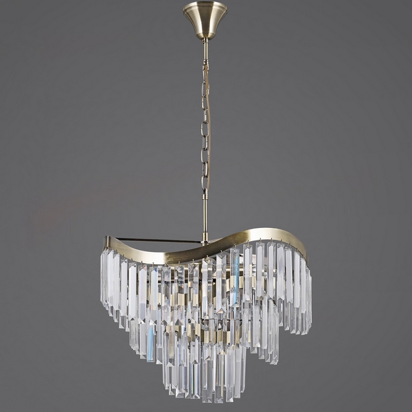 

Подвесная люстра хрустальная ILLUMICO IL3475-8PSQ-25AB ELITE, Прозрачный;бронза, IL3475-8PSQ-25AB ELITE