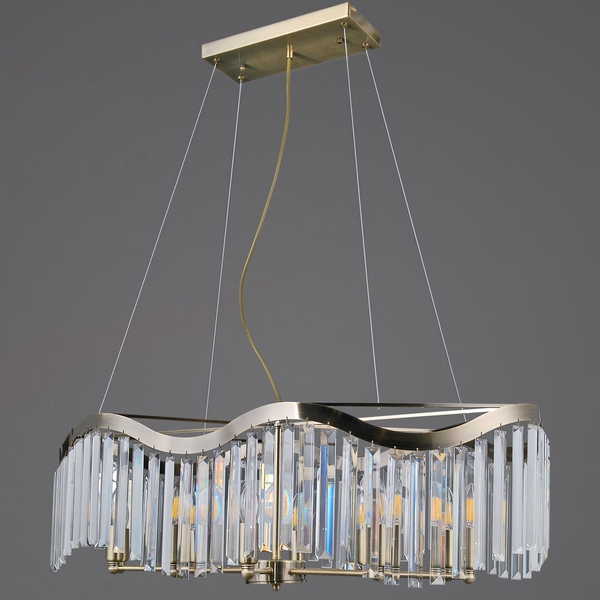 

Подвесная люстра хрустальная ILLUMICO IL3475-10PSQ-25AB ELITE, Прозрачный;бронза, IL3475-10PSQ-25AB ELITE