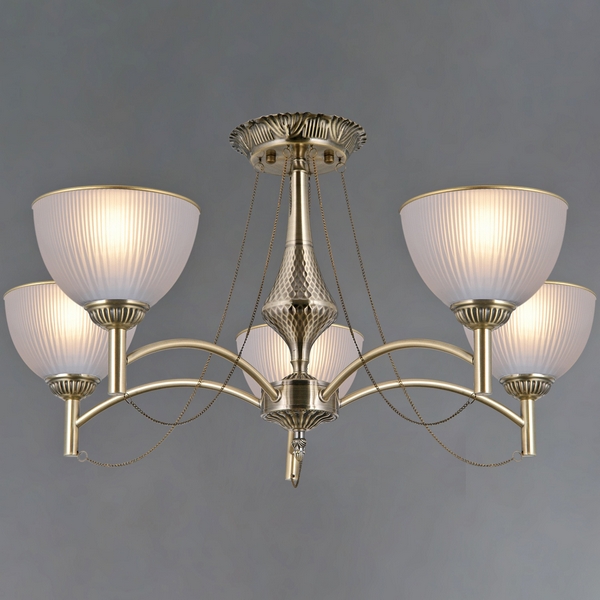 

Потолочная люстра на штанге ILLUMICO IL0653-5CSQ-25AB ELITE, Бронза, IL0653-5CSQ-25AB ELITE