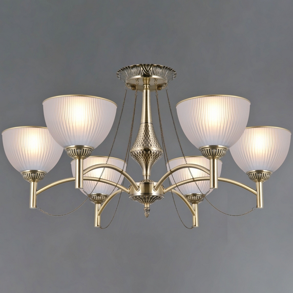 

Потолочная люстра на штанге ILLUMICO IL0653-6CSQ-25AB ELITE, Бронза, IL0653-6CSQ-25AB ELITE