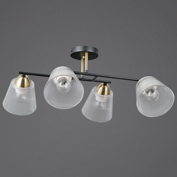 

Потолочная люстра на штанге ILLUMICO IL0845-4CSQ-25BKAB ELITE, Золото, IL0845-4CSQ-25BKAB ELITE