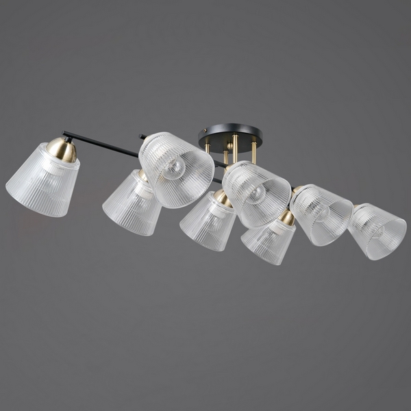 

Потолочная люстра на штанге ILLUMICO IL0845-8CSQ-25BKAB ELITE, Золото, IL0845-8CSQ-25BKAB ELITE