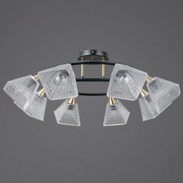 

Потолочная люстра на штанге ILLUMICO IL0850-8CSQ-25BKAB ELITE, Бронза, IL0850-8CSQ-25BKAB ELITE