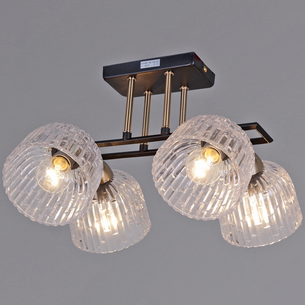 

Потолочная люстра на штанге ILLUMICO IL0794-4CSQ-25BKAB ELITE, Бронза, IL0794-4CSQ-25BKAB ELITE