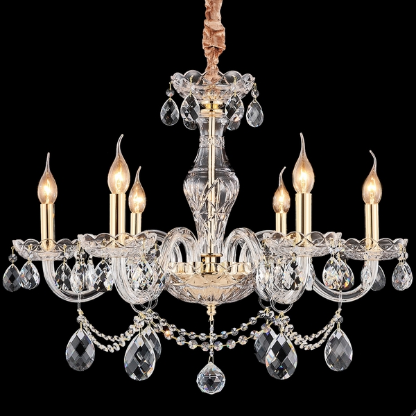 

Подвесная люстра ILLUMICO IL2066-6PBC-25 ELITE, Прозрачный;золото, IL2066-6PBC-25 ELITE