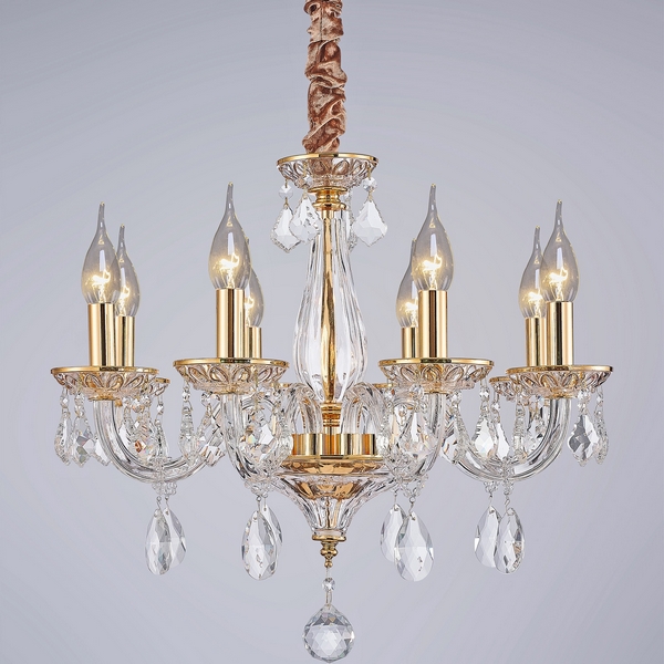 

Подвесная люстра ILLUMICO IL2032-8PBC-25 ELITE, Прозрачный;золото, IL2032-8PBC-25 ELITE