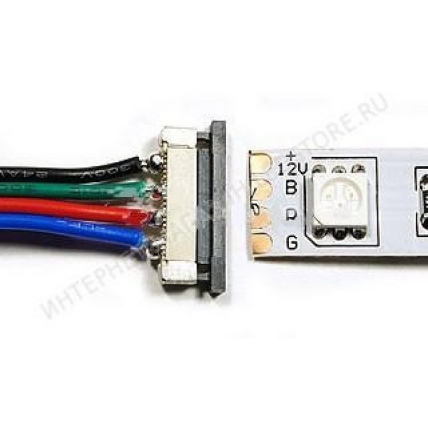 Токоподвод для LED ленты 5050, IP20 RGB Image ASL.590.35