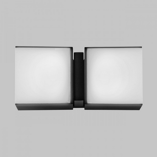 

Уличный настенный светильник IP54 LED 2*6W Imex Wels IL.0014.0026-2-BK форма куба, Белый, WELS IL.0014.0026-2-BK