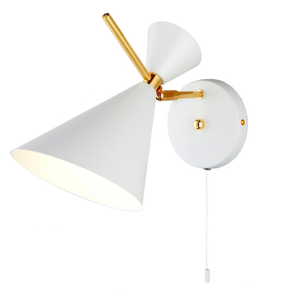 

Бра с выключателем MD.0702-1-W WH+FGD Imex, Белый, MD.0702-1-W WH+FGD