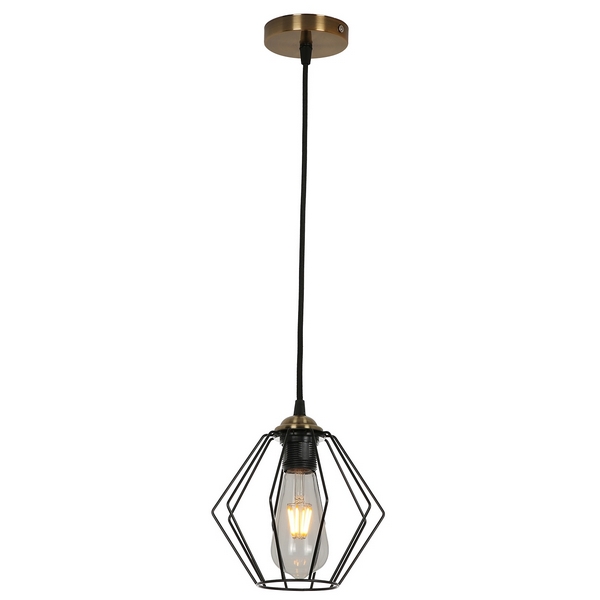 

Подвесной светильник MD.3099-1-P BK+AB Imex, Черный, MD.3099-1-P BK+AB