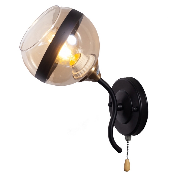 

Бра с выключателем MD.3595-1-W BK+FGD (Imex), Черный, MD.3595-1-W BK+FGD