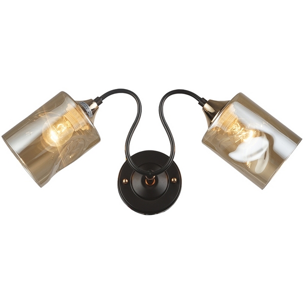 

Бра MD.4052-2-W BK+FGD Imex COFFEE+FGD, Черный, MD.4052-2-W BK+FGD