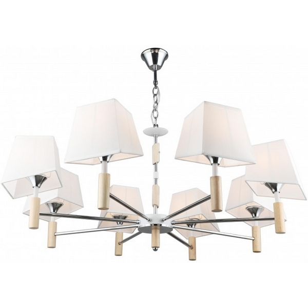 

Подвесная люстра Imex MD.4221-8-P-CH+WH, Белый, MD.4221-8-P-CH+WH