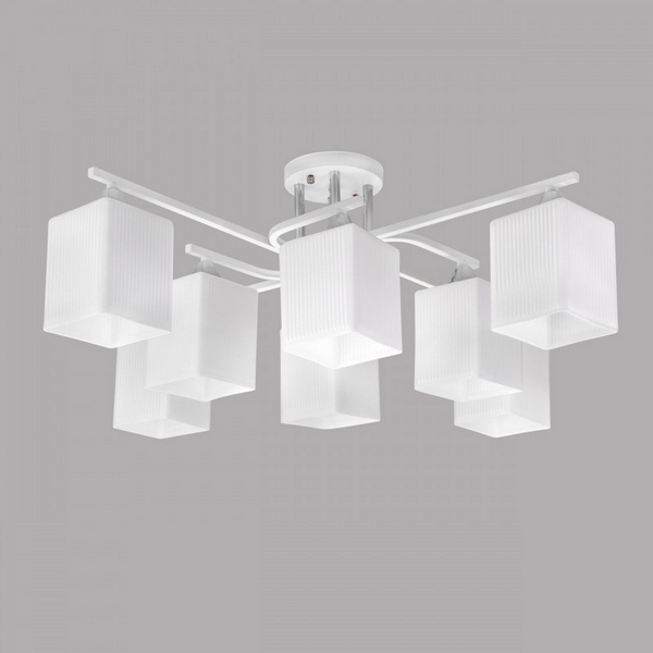 

Потолочная люстра на штанге Imex MD.6193-8-S-WH+CH, Белый, MD.6193-8-S-WH+CH