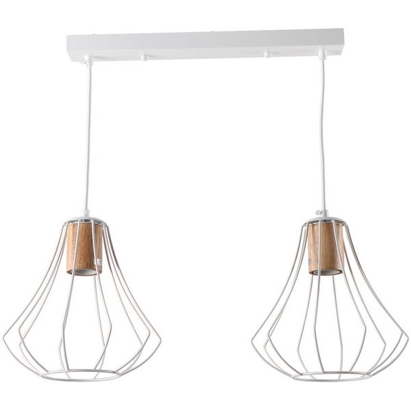 

Подвесной светильник Imex MD.9052-2-P-WH+WOOD, Белый, MD.9052-2-P-WH+WOOD