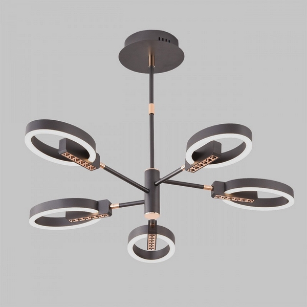 

Потолочная светодиодная люстра на штанге 90Вт, пульт ДУ, 3200К+6500К Imex PLC-7056-720, Серый, PLC-7056-720