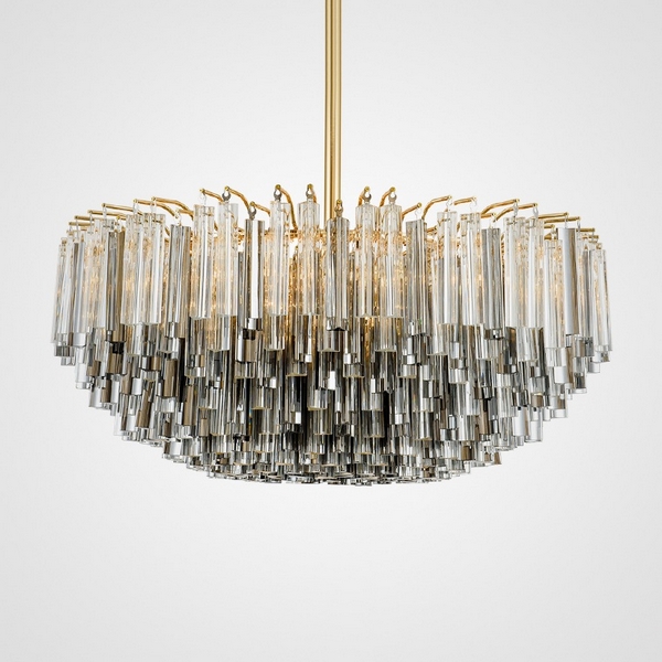 

Подвесная люстра на штанге ImperiumLoft Smoky01 (102062-26), Золото, Smoky01
