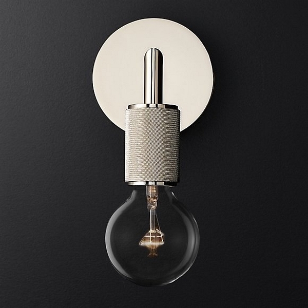 

Бра Rh Utilitaire Single Sconce Silver ImperiumLoft 44,553 (123286-22), Никель, 44.553