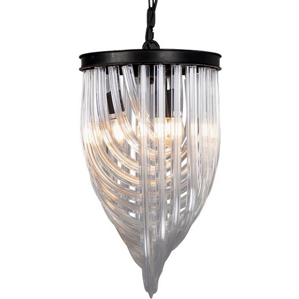 

Подвесная люстра Chandelier Murano Clear ImperiumLoft 40,2128 (123372-22), Черный, 40.2128