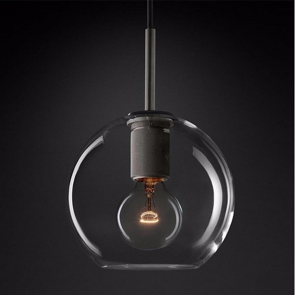 

Подвесной светильник Rh Utilitaire Globe Pendant Black ImperiumLoft 40,2334 (123651-22), Бронза, 40.2334