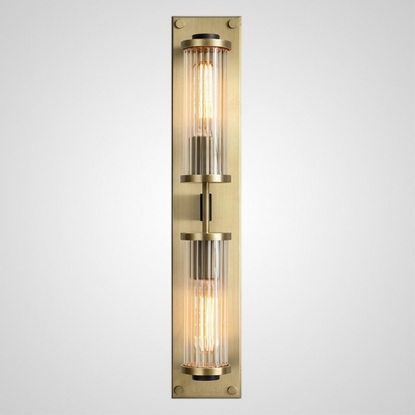 

Настенный светильник (бра) Alouette Linear Sconce ImperiumLoft Berth01 (140565-26), Латунь, BERTH01