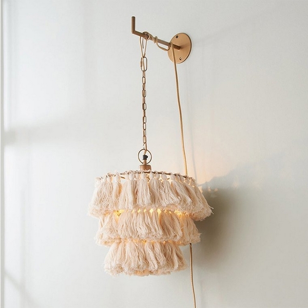

Подвесное бра бахрома Tassel Wall Бежевый ImperiumLoft Tassel-Wall01 (141055-26), TASSEL-WALL01