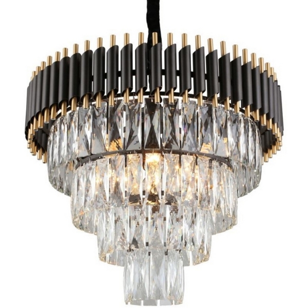

Подвесная люстра Empire Black Chandelier Crystal D 54 ImperiumLoft 40,2861 (147700-22), Черный, 40.2861