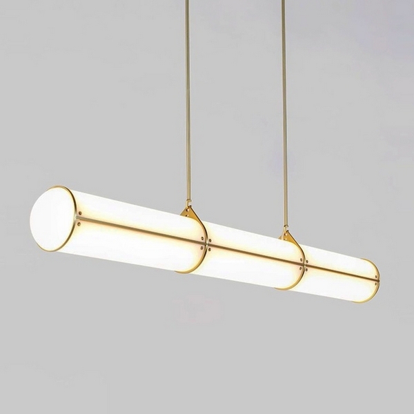 

Подвесной линейный светильник LED (люстра) Roll And Hill Endless Straight L128 Brass ImperiumLoft 40,2736 (148206-22), Латунь, 40.2736