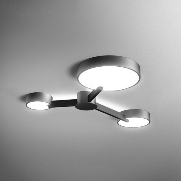 

Потолочная LED люстра Mida 3 ImperiumLoft Mida01 (151503-26), Черно-белый, MIDA01