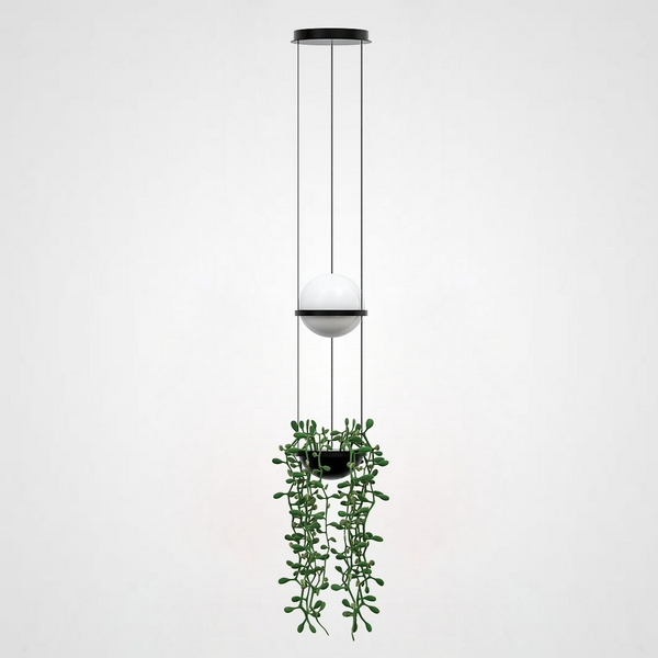 

Подвесной светильник Palma Wall Lamp Шар + Вазон ImperiumLoft 22,93727 (168489-22), Серый, 22.93727