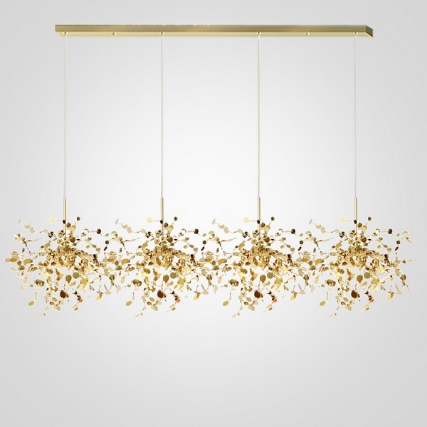 

Подвесной светильник (люстра) Tezani Argent Suspension Linear Gold 4L 140 ImperiumLoft 40.2060-4 (177955-22), Золото, Tezani 40.2060-4