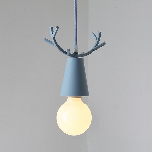 

Подвесной светильник для детской рога Deer One синий ImperiumLoft Deer-One01 (178108-26), DEER-ONE01