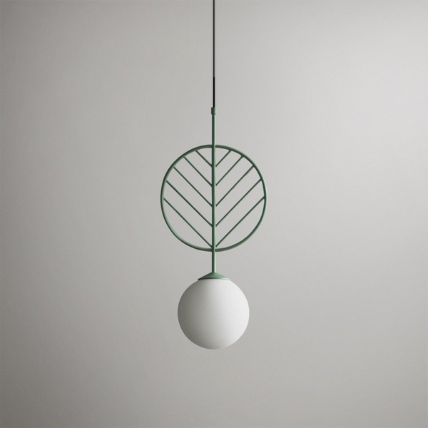 

Подвесной светильник LEAF B Зелёный (ImperiumLoft), Зеленый, LEAF01
