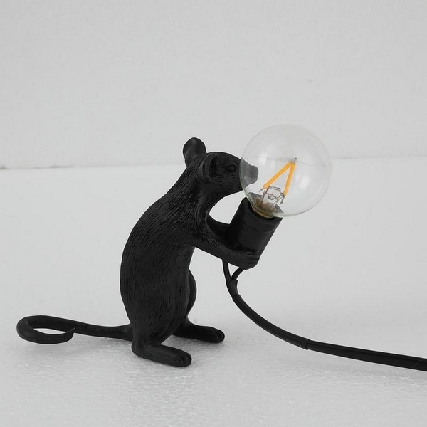 

Настольная лампа Mouse Sitting черный ImperiumLoft 43,266 (178307-22) с животными, 43.266