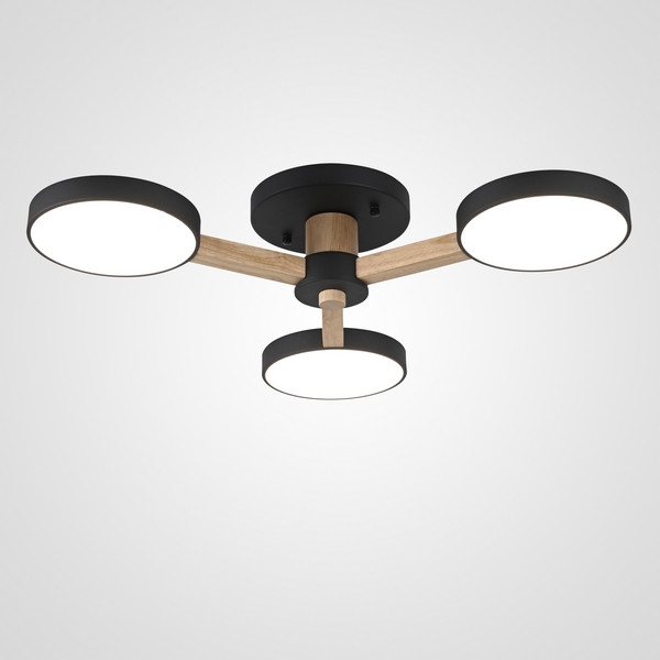

Потолочная люстра LED на штанге Turna 3 Black By ImperiumLoft Turna01 (Умный дом, Алиса) 178331-26, Черный, Turna01