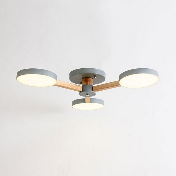 

Люстра потолочная светодиодная с 3 лампочками LED на штанге Turna 3 Gray By ImperiumLoft Turna01 (Умный дом, Алиса) 178332-26, Серый, Turna01