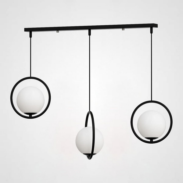 

Подвесной светильник HOOP-TRIO Черный, Круг, Планка (ImperiumLoft), Черно-белый, HOOP-TRIO01