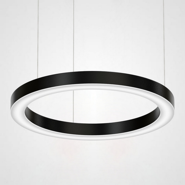 

Подвесной светильник светодиодный Light Ring Horizontal D60 Черный (ImperiumLoft), Черно-белый, 40.1454-120