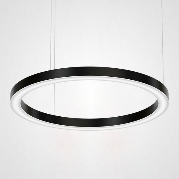 

Подвесной светильник светодиодный Light Ring Horizontal D80 Черный (ImperiumLoft), Черно-белый, 40.1454-120