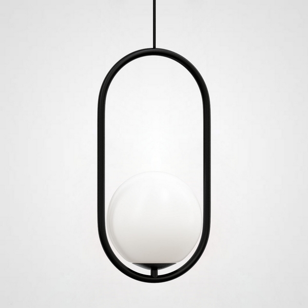 

Подвесной светильник Matthew Mccormick Hoop 40 Black Mila Pendant ImperiumLoft Hoop-B01 (179964-22), Черно-белый, HOOP-B01