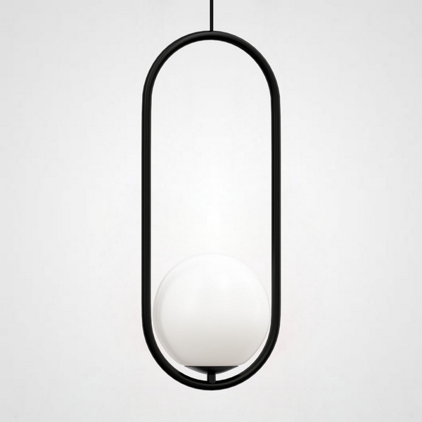 

Подвесной светильник Matthew Mccormick Hoop 50 Black Mila Pendant ImperiumLoft Hoop-B01 (179966-22), Черно-белый, HOOP-B01