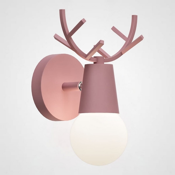 

Бра для детской с рожками Deer A Pink ImperiumLoft Deer01 (181040-26), Розовый, DEER01