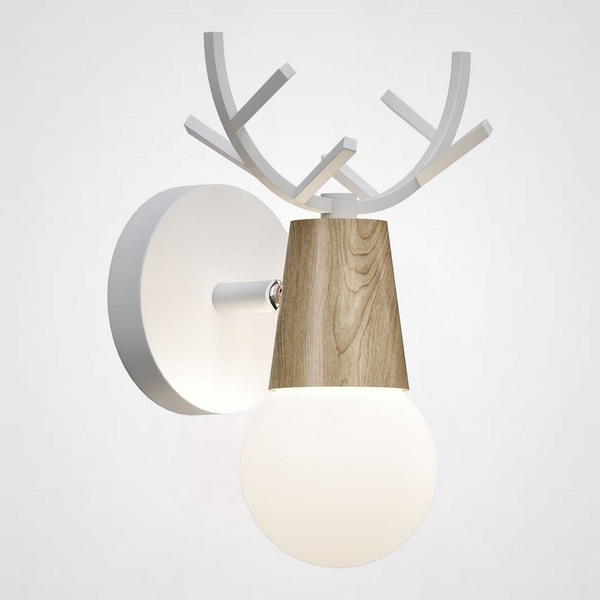 

Бра с рожками Deer A Wood/White ImperiumLoft Deer01 (181041-26), Белый, DEER01