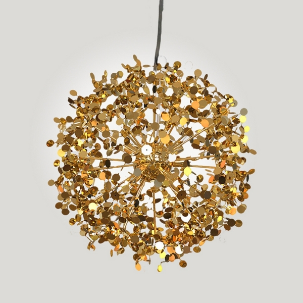 

Подвесная люстра Tezani Argent Suspension Pendant Lamp 85 Gold D50 ImperiumLoft 75741-22 (186184-22), Золото, Tezani 75741-22