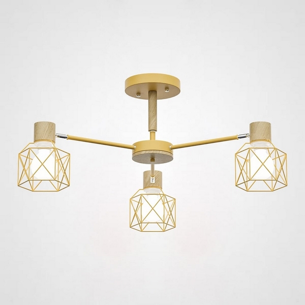 

Потолочная люстра Corf B3 Yellow 3 Lamps ImperiumLoft Corf-B01 (189494-26), Желтый, CORF-B01