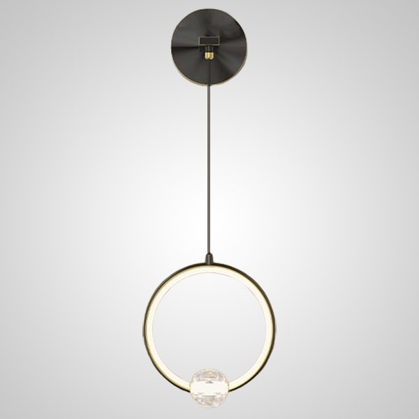

Настенный светильник LED Luana Wall Black By ImperiumLoft Luana-Wall01 212036-23 кольцо, Черный, Luana-Wall01