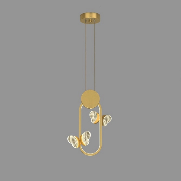 

Подвесной светильник с бабочками LED Babetta Geometry C Brass 3000К By ImperiumLoft Babetta-Geometry01 212870-23, Латунь, Babetta-Geometry01