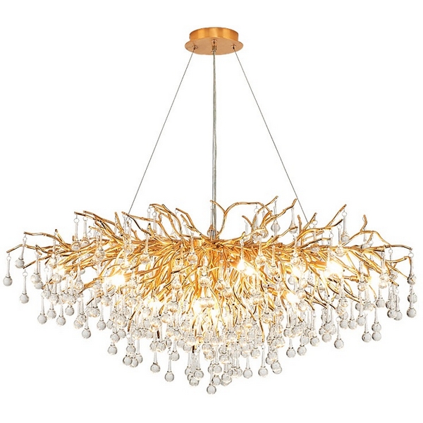 

Подвесная люстра LED Droplet Chandelier oval L120 ImperiumLoft 40,2695 (213698-22), Прозрачный, 40.2695